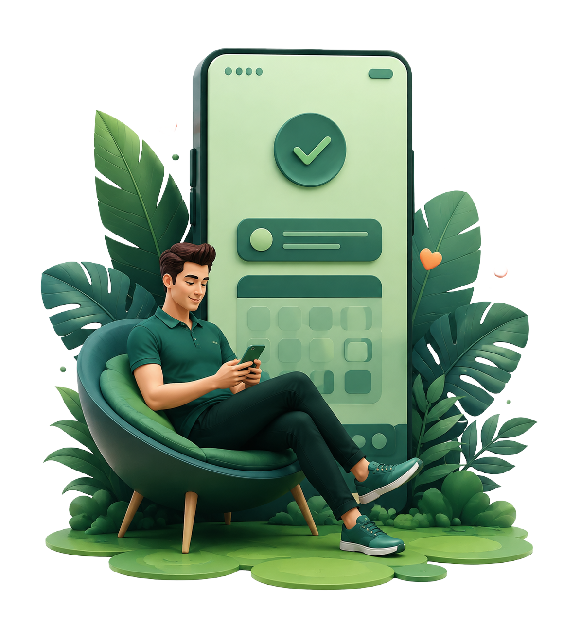 RoosterCal login illustration